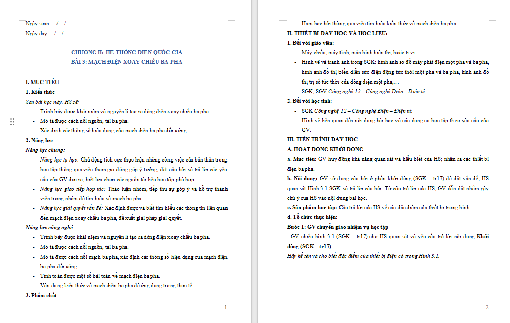 Giới thiệu tổng quan về kĩ thuật điện