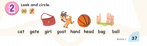 Tiếng Anh lớp 1 Global Success Review 2 minh họa 2