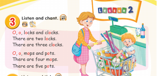 Tiếng Anh lớp 1 Global Success Unit 9 Lesson 2 minh họa 1