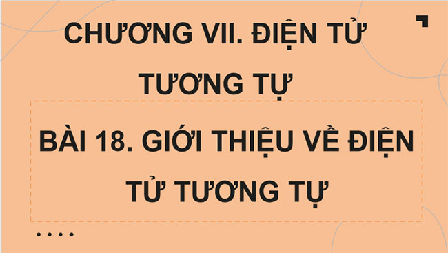 Giới thiệu về điện tử tương tự
