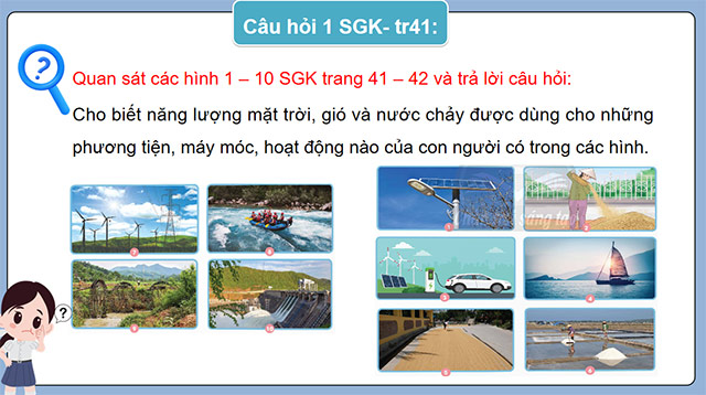 PowerPoint Khoa học 5 Năng lượng mặt trời, gió và nước chảy