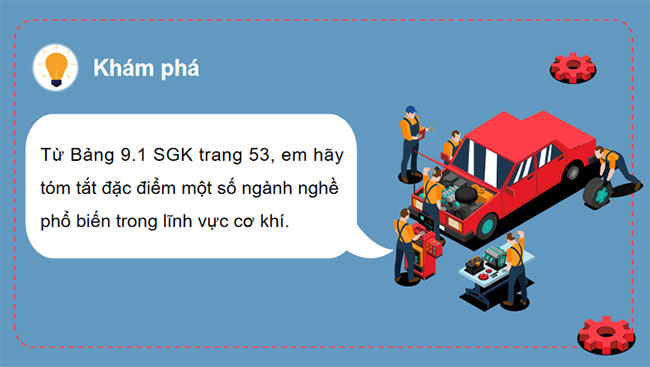 Ngành nghề trong lĩnh vực cơ khí