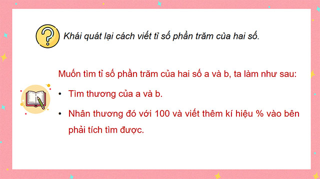 PowerPoint Toán 5 Tìm tỉ số phần trăm của hai số