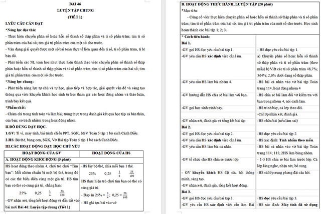 PowerPoint Toán 5 Luyện tập chung