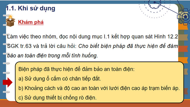 Biện pháp an toàn điện