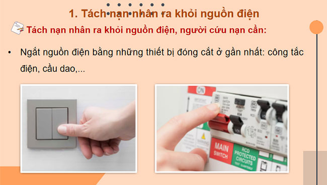 Sơ cứu người bị tai nạn điện