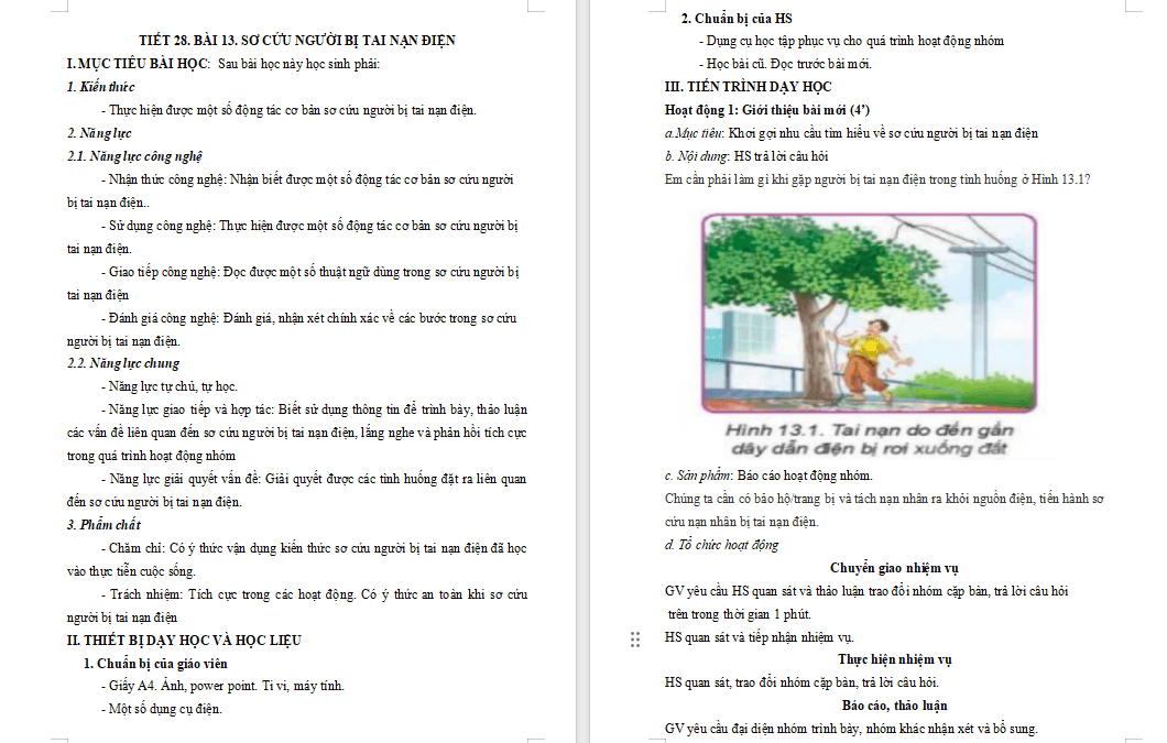 Sơ cứu người bị tai nạn điện