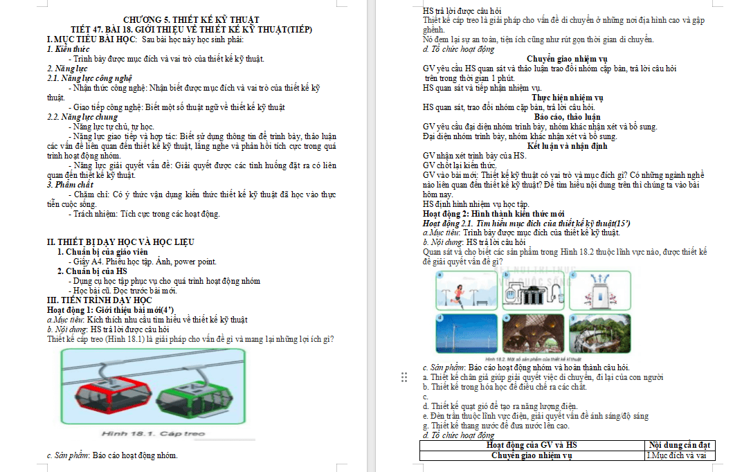 Giới thiệu về thiết kế kĩ thuật