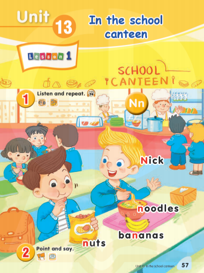 Tiếng Anh lớp 1 Global Success Unit 13 Lesson 1 minh họa 1