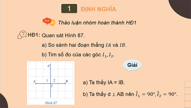  Đường trung trực của một đoạn thẳng 