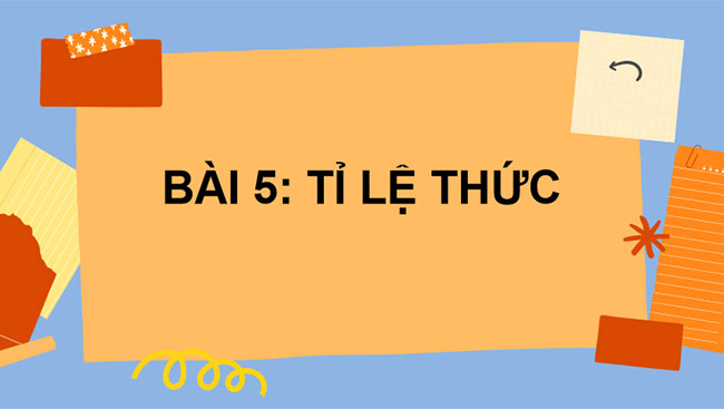 Tỉ lệ thức