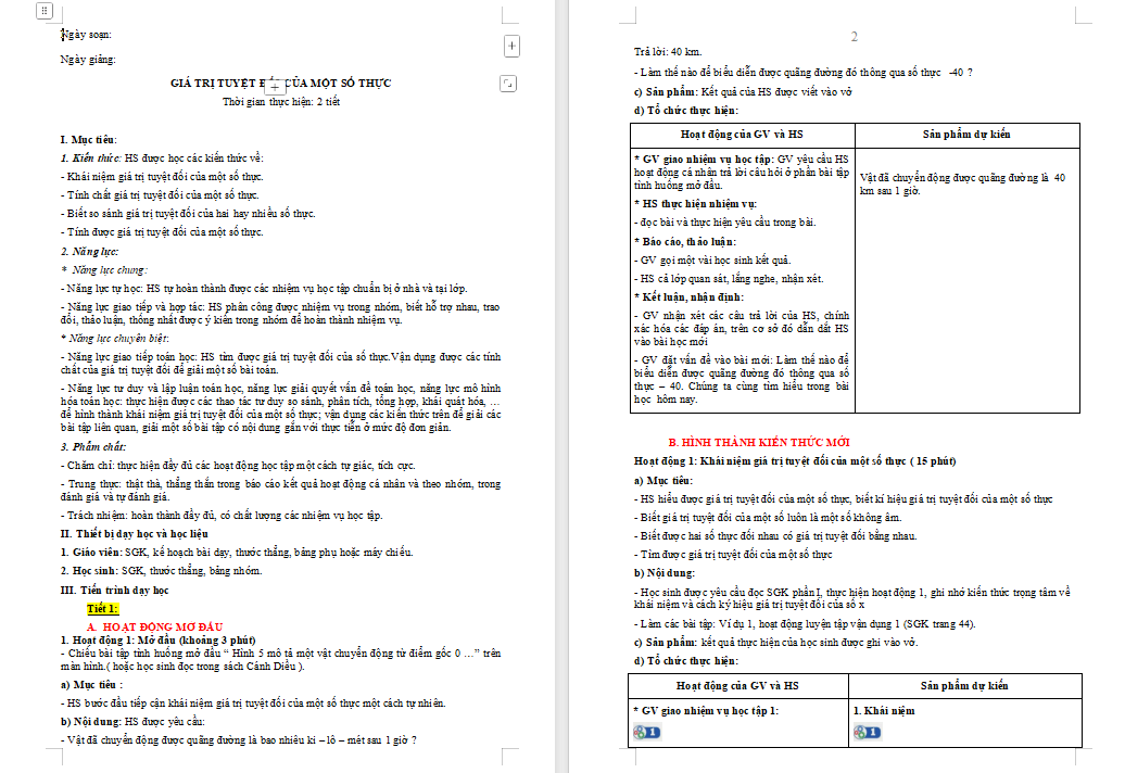 Giá trị tuyệt đối của một số thực