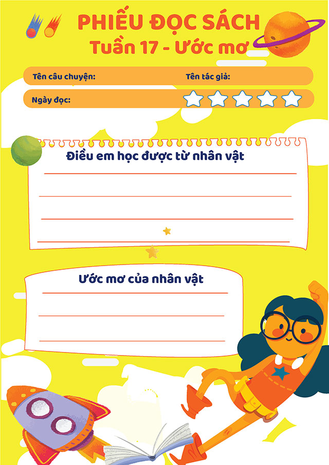 Phiếu đọc mở rộng Tiếng Việt lớp 4 Kết nối tri thức