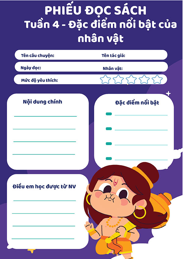 Phiếu đọc mở rộng Tiếng Việt lớp 4 Kết nối tri thức