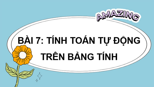  Tính toán tự động trên bảng tính