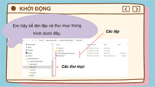 Thực hành thao tác với tệp và thư mục