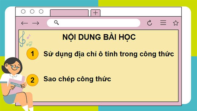 Sử dụng địa chỉ ô tính trong công thức