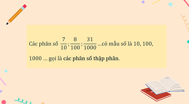 PowerPoint Toán 5 Phân số thập phân
