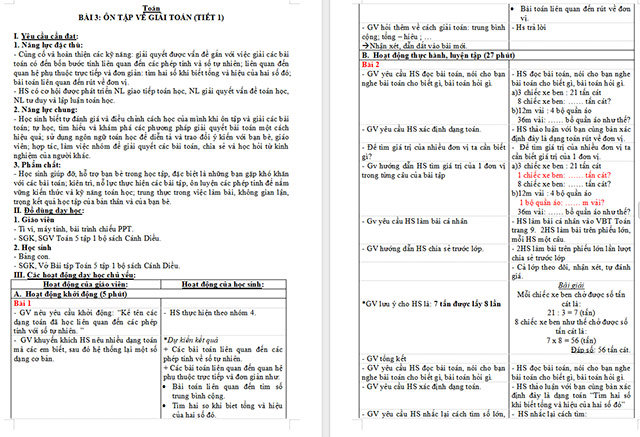 PowerPoint Toán 5 Ôn tập về giải toán