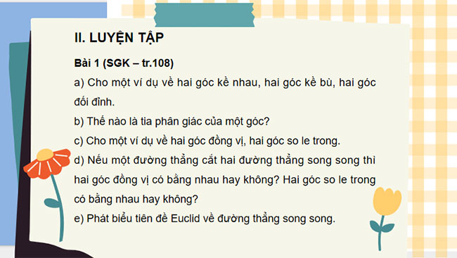 Giáo án Toán 7 Bài tập cuối chương 4