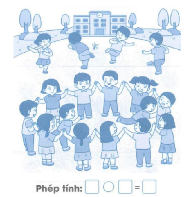 Bài tập cuối tuần Toán lớp 1 (Cánh diều) Tuần 28 có đáp án (ảnh 1)