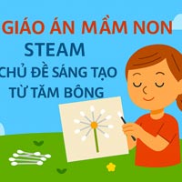 Giáo án: Sáng tạo từ tăm bông