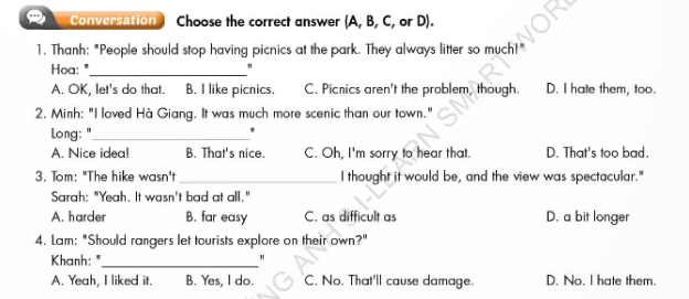 Tiếng Anh 9 Smart World Unit 6 Review minh họa 8