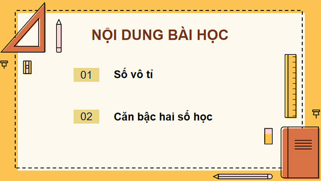 Số vô tỉ Căn bậc hai số học