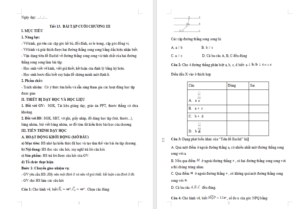 Bài tập cuối chương 3