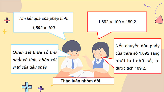 PowerPoint Toán 5 Nhân một số thập phân với 10, 100, 1000,.…