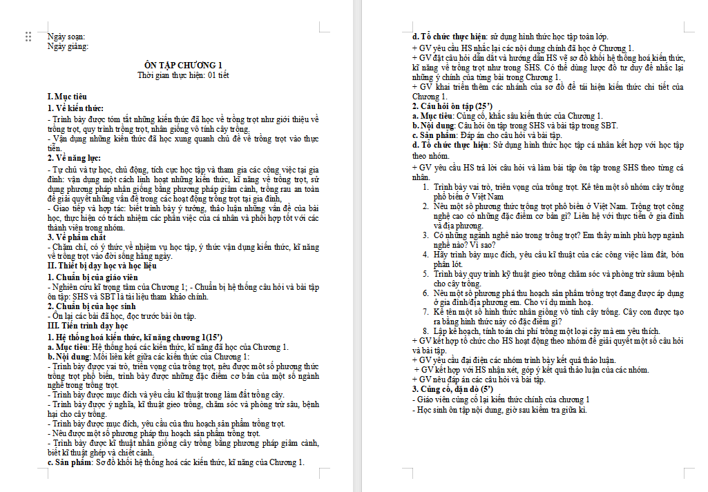 Ôn tập chương 1