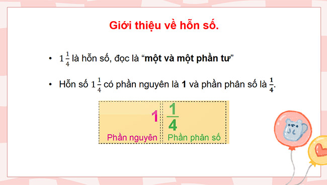 PowerPoint Toán 5 Hỗn số