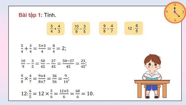 PowerPoint Toán 5 Luyện tập chung