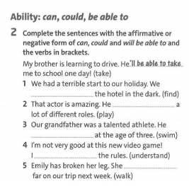 Friends Plus 9 Workbook giải Language Focus Practice Unit 4 minh họa 2