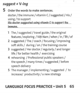 Friends Plus 9 Workbook giải Language Focus Practice Unit 5 minh họa 6