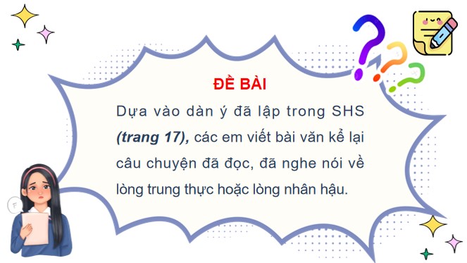 PowerPoint Tiếng Việt 4 Viết bài văn kể chuyện