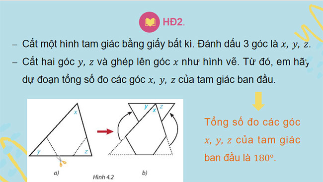 Tổng các góc trong một tam giác
