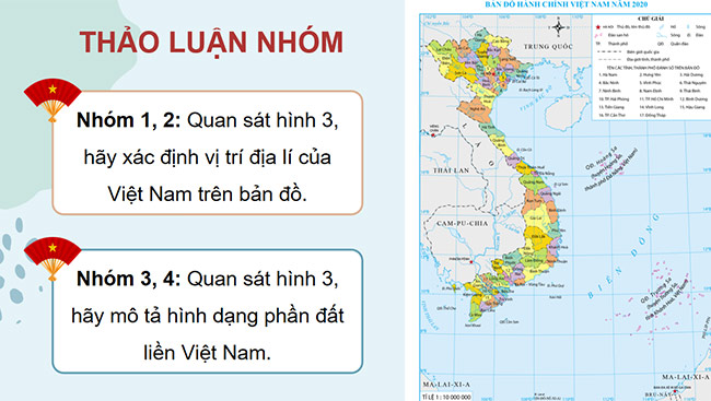 PowerPoint Lịch sử - Địa lí 5 Vị trí địa lí, lãnh thổ, đơn vị hành chính, Quốc kì, Quốc huy, Quốc ca