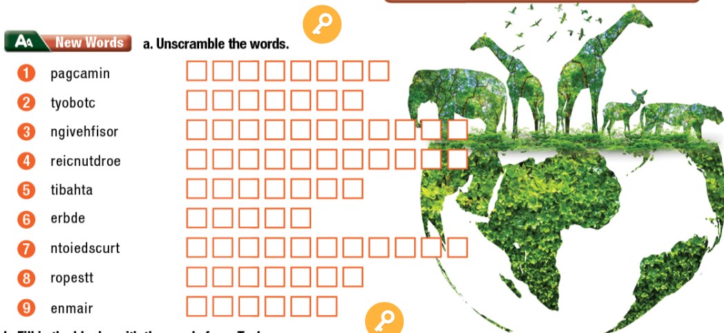 Sách bài tập tiếng Anh lớp 12 unit 9 lesson 1 - New words