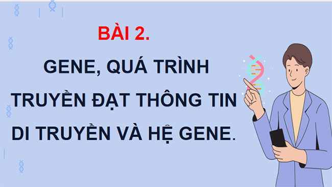 Giáo án PowerPoint Sinh học 12 Bài 2