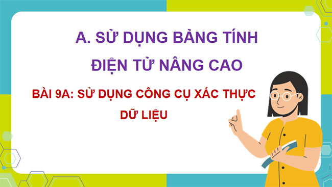 Sử dụng công cụ xác thực dữ liệu