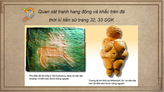 PowerPoint Mĩ thuật 6 Mĩ thuật thế giới thời kì tiền sử