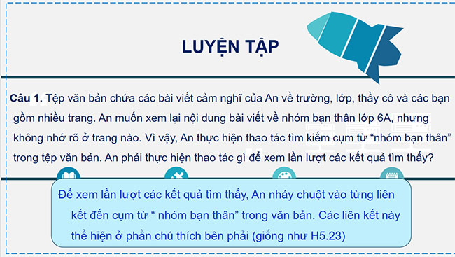 PowerPoint Tin học 6 Thực hành: Tìm kiếm và thay thế