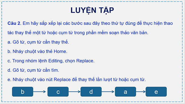 PowerPoint Tin học 6 Thực hành: Tìm kiếm và thay thế