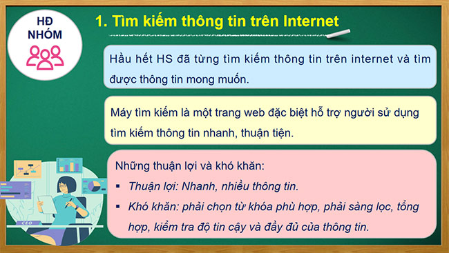 PowerPoint Tin học 6 Tìm kiếm thông tin trên Internet