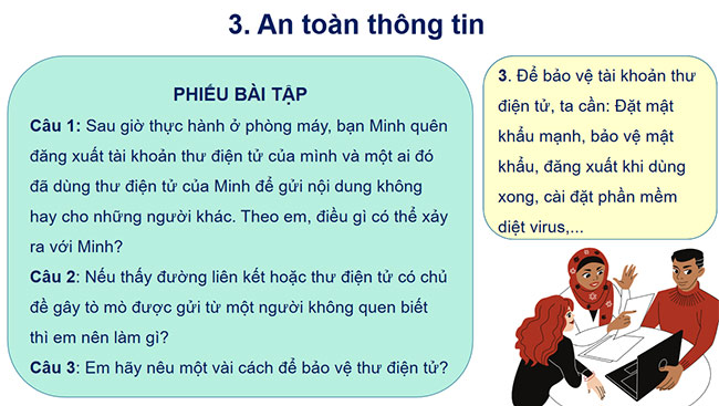 PowerPoint Tin học 6 An toàn thông tin trên Internet