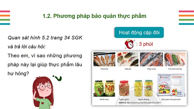PowerPoint Công nghệ 6 Bài 5: Bảo quản và chế biến thực phẩm trong gia đình