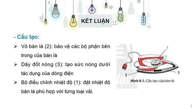 PowerPoint Công nghệ 6 Bài 9: Sử dụng đồ dùng điện trong gia đình