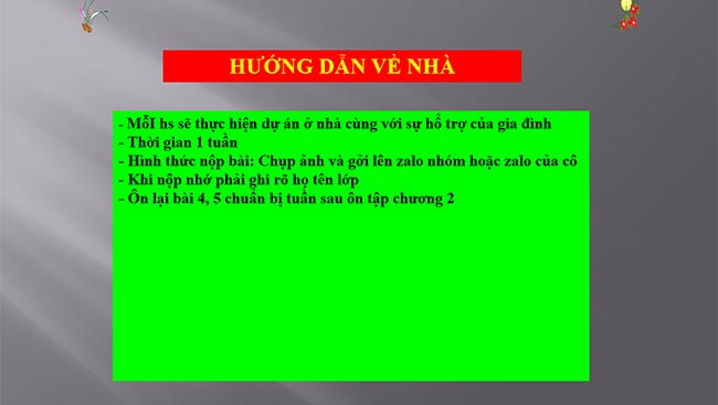 PowerPoint Công nghệ 6 Dự án 2: Món ăn cho bữa cơm gia đình