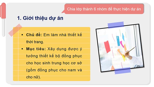 PowerPoint Công nghệ 6 Dự án 3: Em làm nhà thiết kế thời trang